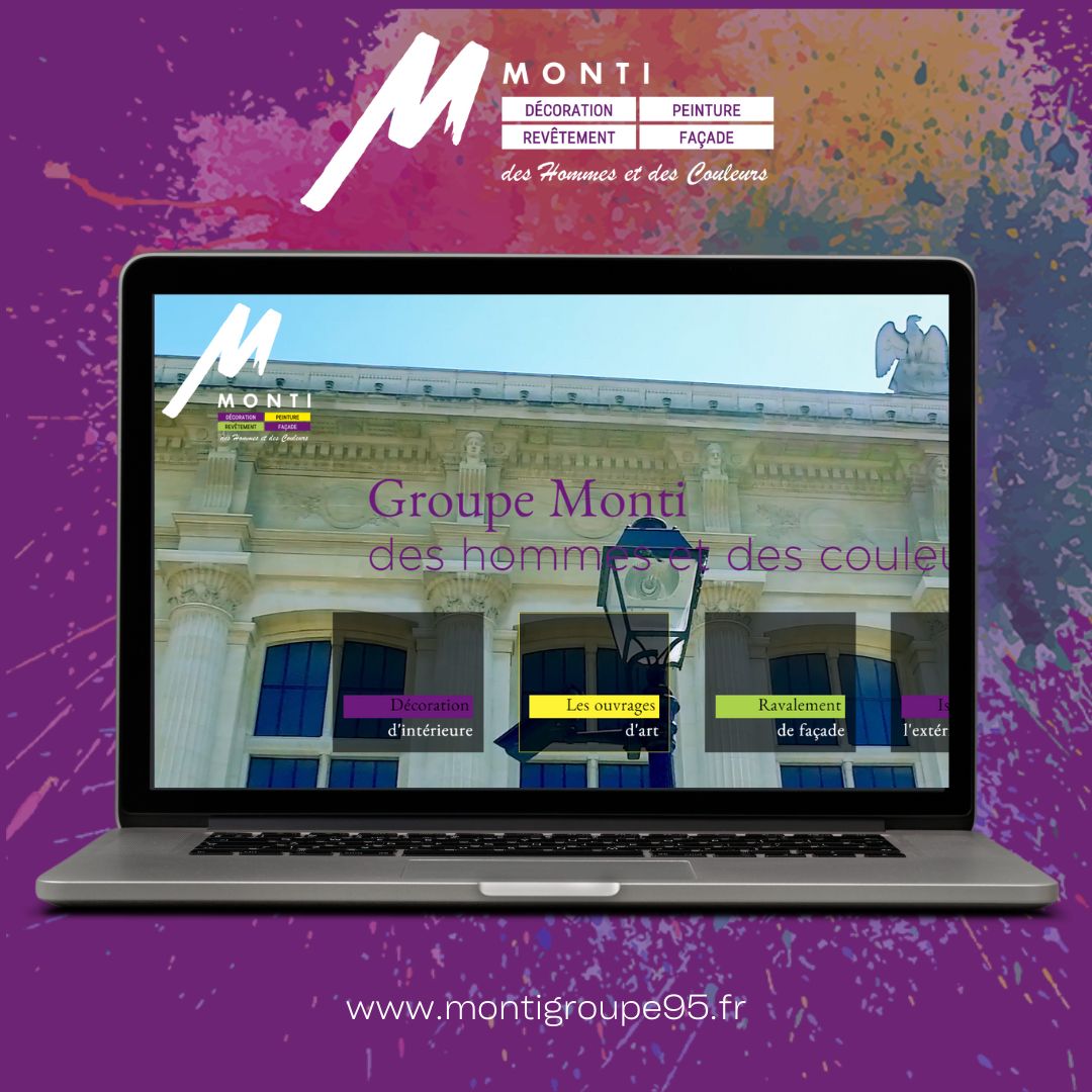 Creation du site web de la société de peinture Monti à Ennery