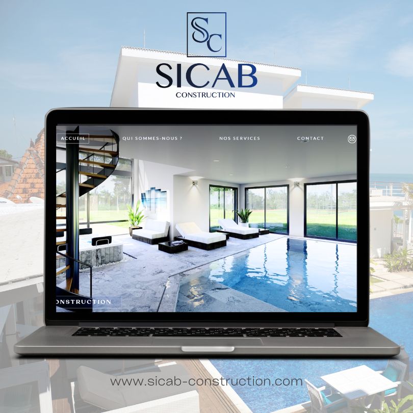 Creation du site web SIcab construction by Komébat